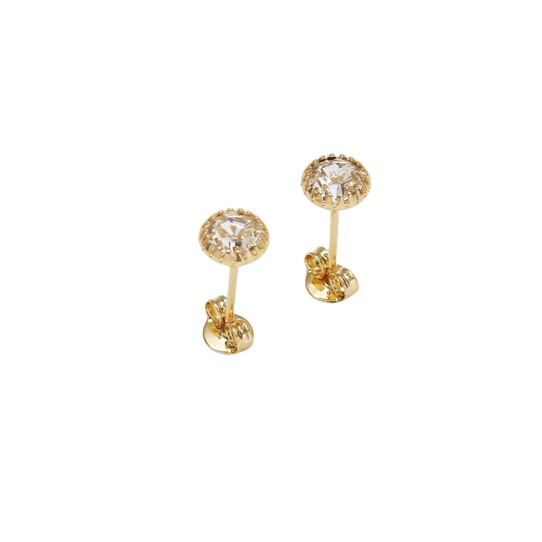 Circon 6mm-Aretes-Mujer-Topos