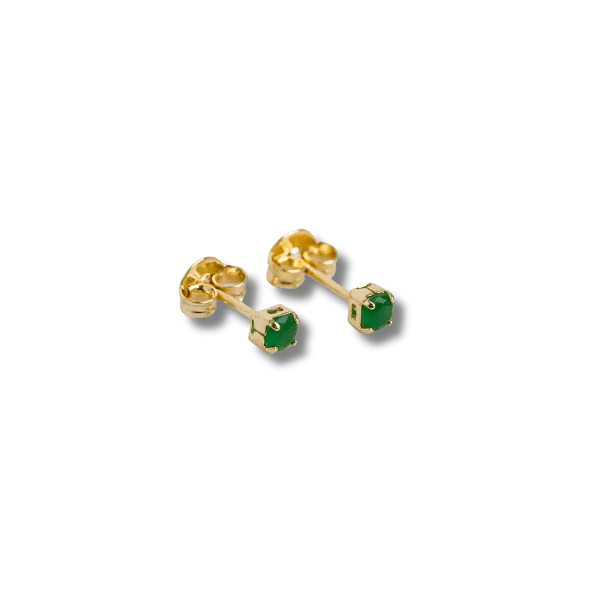 Circonia Verde Caja 2.5mm-Aretes-Mujer-Topos